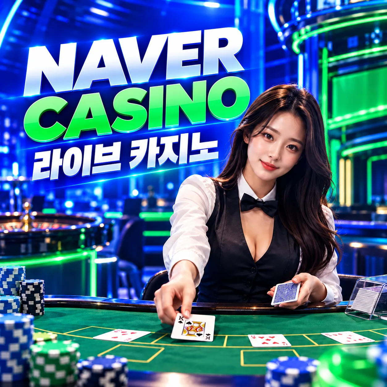Naver Casino 한국어 딜러 라이브 바카라 테이블